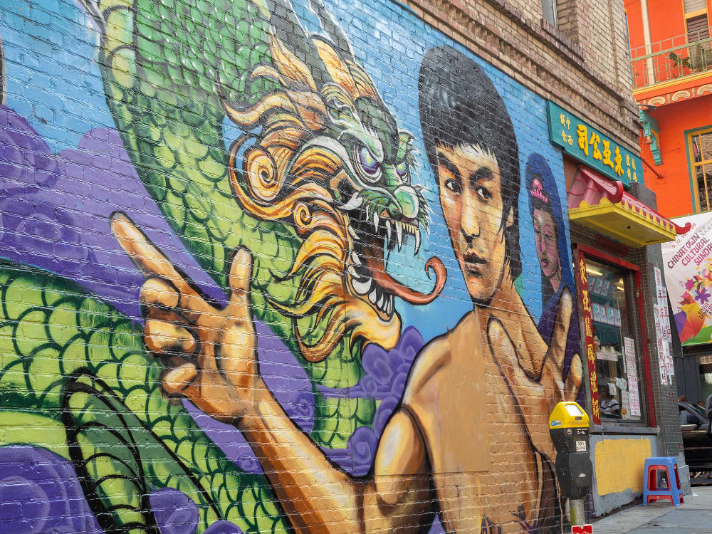 mural of Bruce Lee