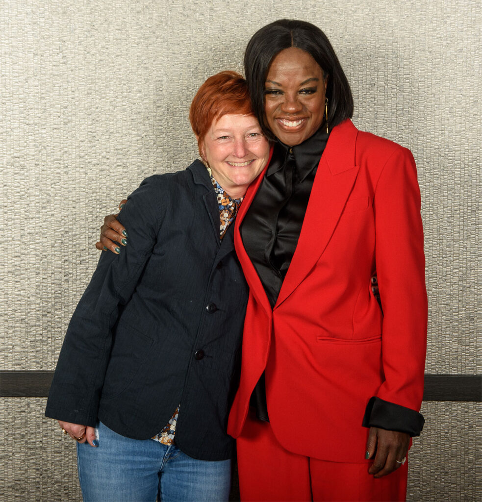 Tina with actress Viola Davis